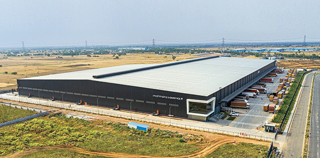 Wide view of Mahindra Logistics Integrated Warehousing & Distribution Hub